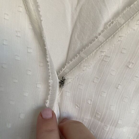 Abercrombie & Fitch Faux wrap tie waist short sleeve top XS - Picture 5 of 9